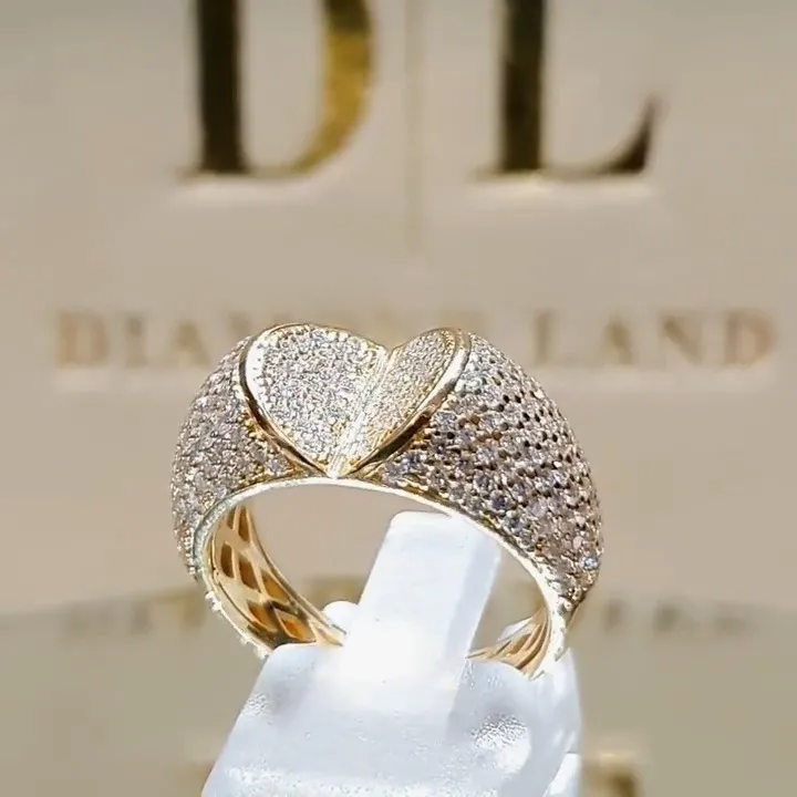 (Buy 1 Get 2) Women Fashion Simple Half Open Heart Rhinestone Ring