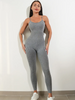 Women Fashion Sexy Solid Color Sling Sports Yoga Tight Jumpsuits