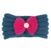 Kids Cute Bowknot Bunny Ears Wool Warm Headband