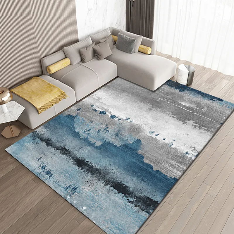 Living Room Ink Abstract Carpet Office Marbling Floor Mat