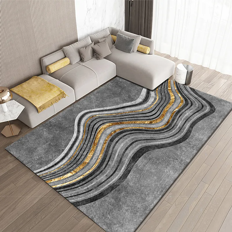 Living Room Ink Abstract Carpet Office Marbling Floor Mat