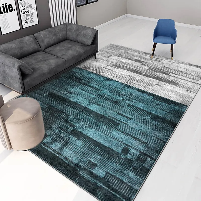 Abstract Ink Smudged Line Carpet Living Room Floor Decoration Mat