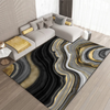 Living Room Ink Abstract Carpet Office Marbling Floor Mat