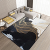 Living Room Ink Abstract Carpet Office Marbling Floor Mat