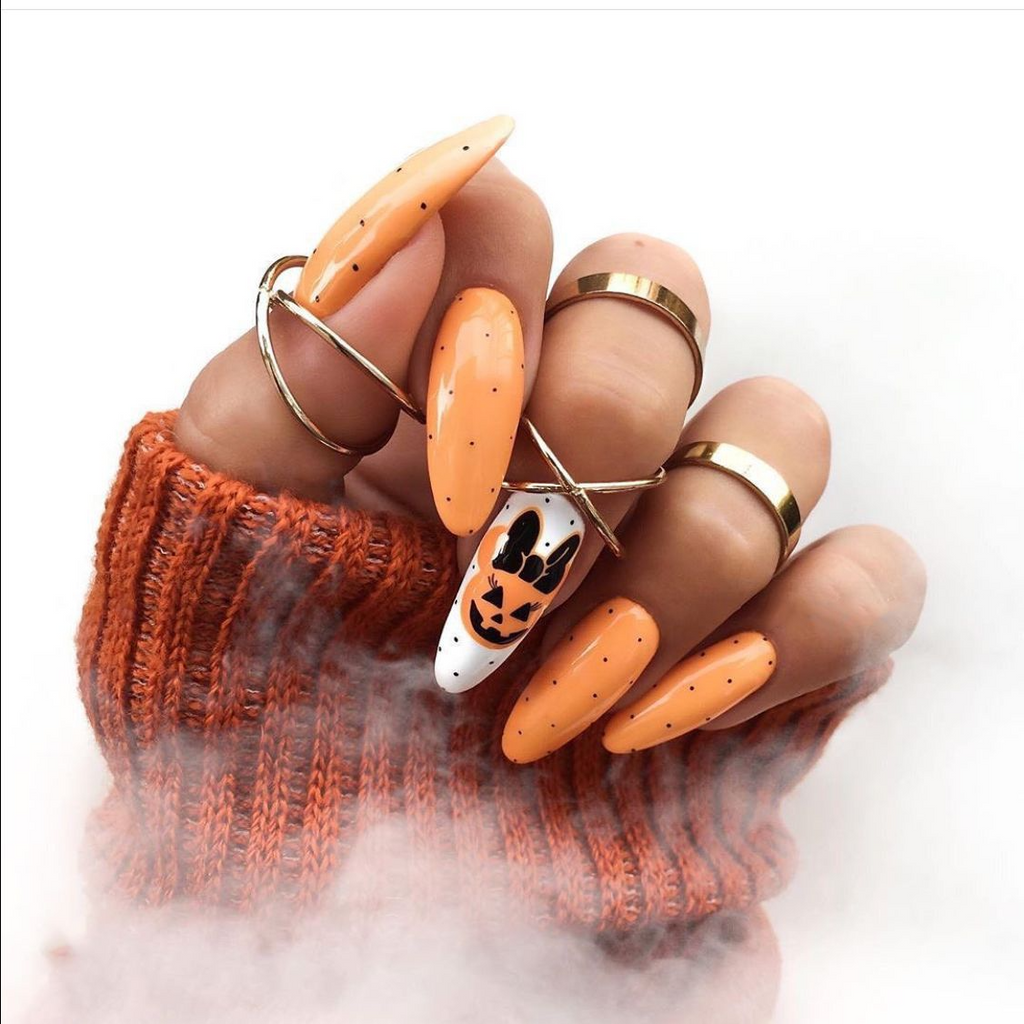 ( Buy 1 Get 2 ) Halloween Women Horror Funny Skull Ghost Wearable False Nails