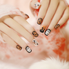 ( Buy 1 Get 2 ) Halloween Women Fashion Spooky Pumpkin Wearable False Nails