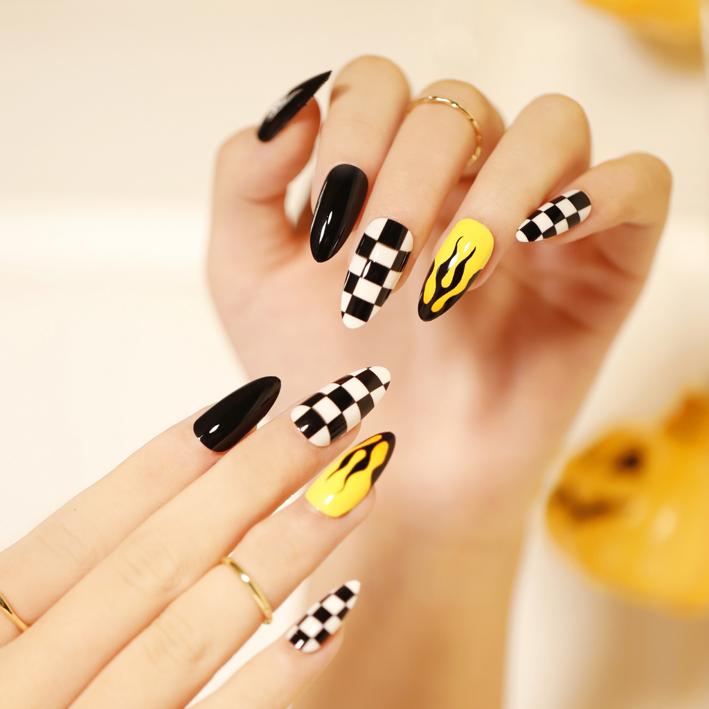 Halloween Women Cartoon Funny Skull Wearable False Nails