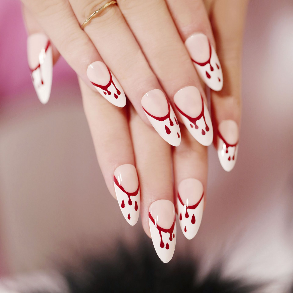 Halloween Women Cartoon Funny Skull Wearable False Nails