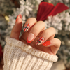 ( Buy 1 Get 2 )  Women Fashion Christmas Snowflake Lines Wearable False Nails