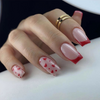 ( Buy 1 Get 2 ) Valentine Day Women Fashion Red Edge Love Wearable False Nails