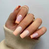 ( Buy 1 Get 2 ) Women Fashion Frosted Orange Gradient Removable False Nails SKU: T10384D111C Min.Order: 3