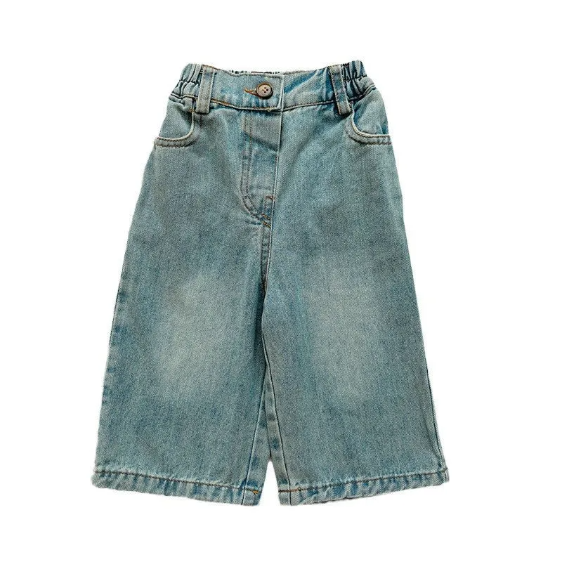 Children Kids Baby Fashion Girls Loose Denim Pants