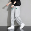 Men Spring Autumn Fashion Casual Cotton Solid Color Plus Size Joggers Pants