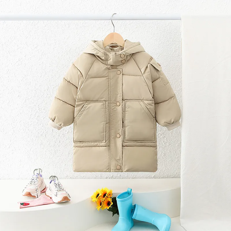 Kids Toddler Girls Boys Autumn Winter Fashion Casual Cute Solid Color Zipper Padded Coat