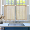 (Buy 1 Get 1) Waterproof Kitchen Linen Transparent Curtain