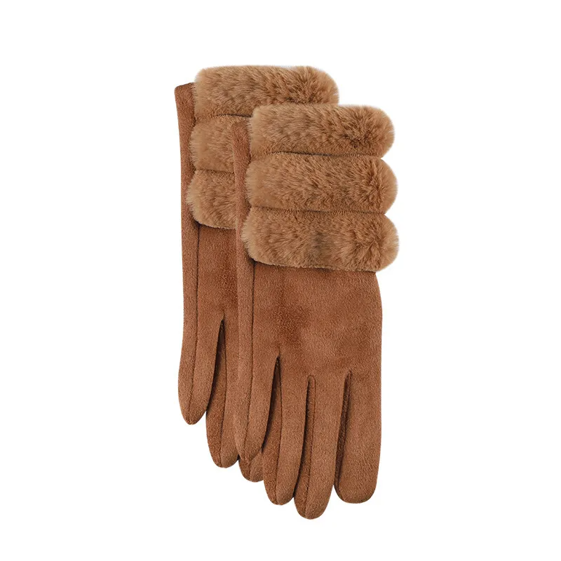 (Buy 1 Get 1) Winter Women Fashion Thickened Warm Suede Gloves