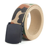 Unique Both Sides Use Men Outdoor Use Classic Camouflage Print Canvas Belt