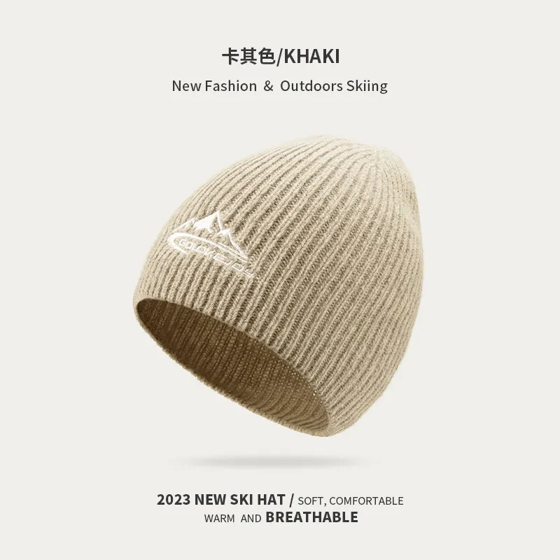 Men Loose Warm Knitted Wool Hat