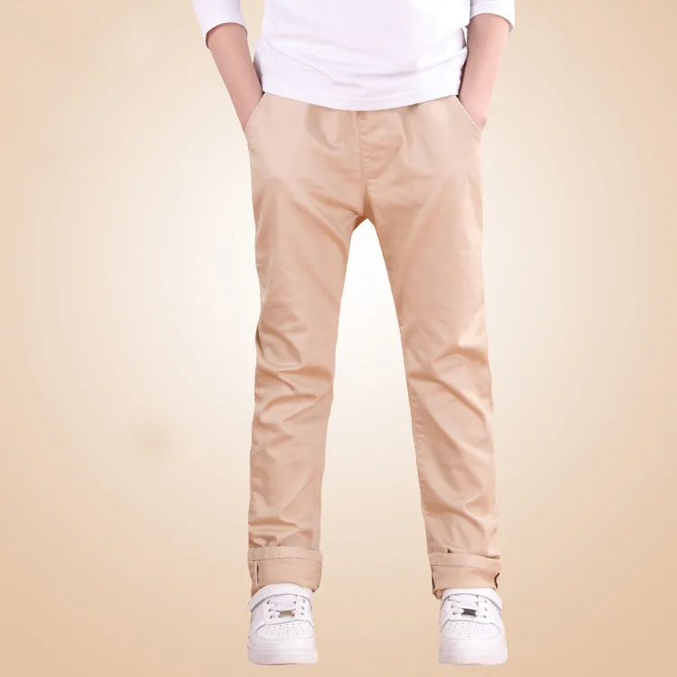 Boy Casual Solid Color Pants