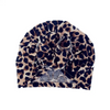 Fashion Leopard Bow Doughnuts Flower Shaped Cotton Hat