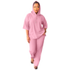 Women Casual Soloid Color Long Sleeve Hoodie And Pants Two-Piece Set