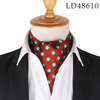 (Buy 1 Get 1) Men Fashion British Polyester Tiny Flower Printed Suit Shirt Tie Scarf