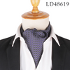 (Buy 1 Get 1) Men Fashion British Polyester Tiny Flower Printed Suit Shirt Tie Scarf