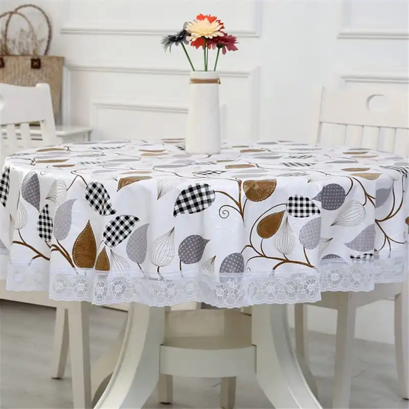 180cm/200cm Waterproof Round Table Cloth