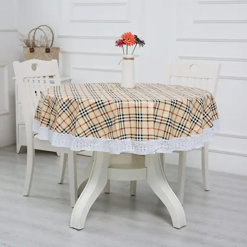 180cm/200cm Waterproof Round Table Cloth