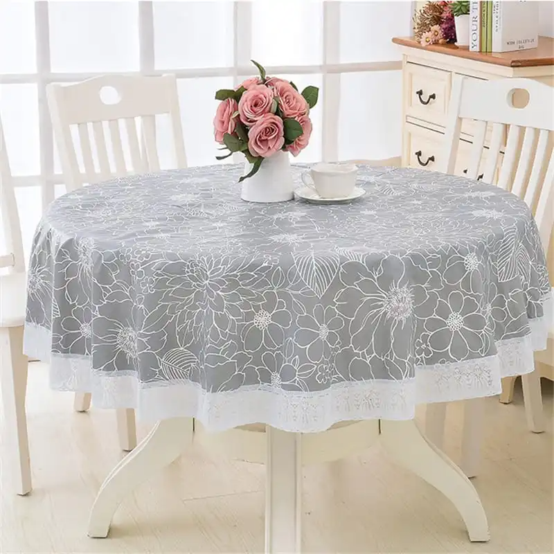 180cm/200cm Waterproof Round Table Cloth