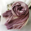 Women Fashion Linen Gradient Colorblock Scarf