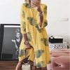 Women Fashion Casual Butterfly Printed Dress