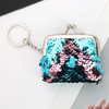 (Buy 1 Get 2) Kids Girls Fashion Cute Solid Color Sequin Mini Wallets Bag