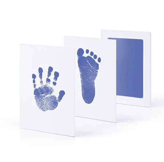 Baby Footprints Handprint Ink Pads Safe Non- Toxic Ink Pads Kits For Baby Shower Baby Paw Print Pad Foot Print Pad Inkless