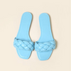 Women Plus Size Fashion Casual Large Strand Woven Flat Slippers