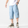 Men'S Fashion Solid Color Loose Multi-Pocket Denim Shorts