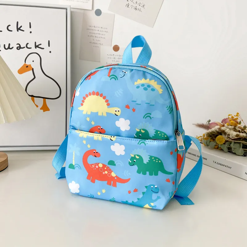 Children Kids Baby Fashion Girls Boys Cartoon Dinosaur Print Backpack School Bag