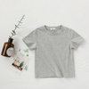 (Buy 1 Get 1) Children Kids Baby Fashion Girls Boys Casual Basic Solid Color Short Sleeve Round Neck T-Shirt