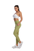 Women Fashion Slim Fit Side Pocket High Waist Hip Sports Base Yoga Pants