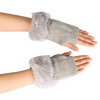 (Buy 1 Get 2) Women Fashion Plush Thickened Warm Knitted Half-Finger Gloves