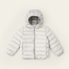 Kids Simple Solid Color Long Sleeve Hooded Warm Down Jacket