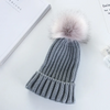 (Buy 1 Get 1 ) Autumn And Winter Women Fashion Solid Color Warm Wool Ball Curling Knitted Hat