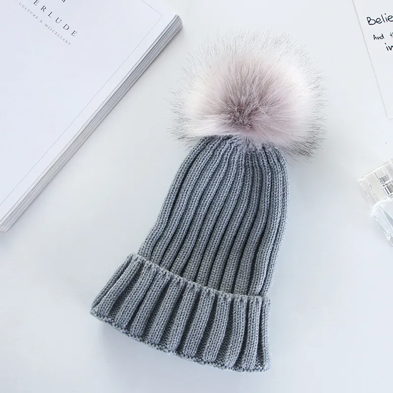(Buy 1 Get 1 ) Autumn And Winter Women Fashion Solid Color Warm Wool Ball Curling Knitted Hat
