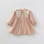 Kids Toddler Girls Fashion Casual Cute Solid Color Embroidery Floral Lapel Dress