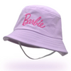 Kids Baby Unisex Summer Fashion Casual Cute Barbie Powder Embroidery Fisherman Hat