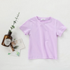 (Buy 1 Get 1) Children Kids Baby Fashion Girls Boys Casual Basic Solid Color Short Sleeve Round Neck T-Shirt