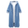 Women Casual Long-Sleeve Single-Breasted Denim Hooded Coat