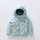 Kids Penguin Pattern Letter Printed Hooded Quilted Jacket