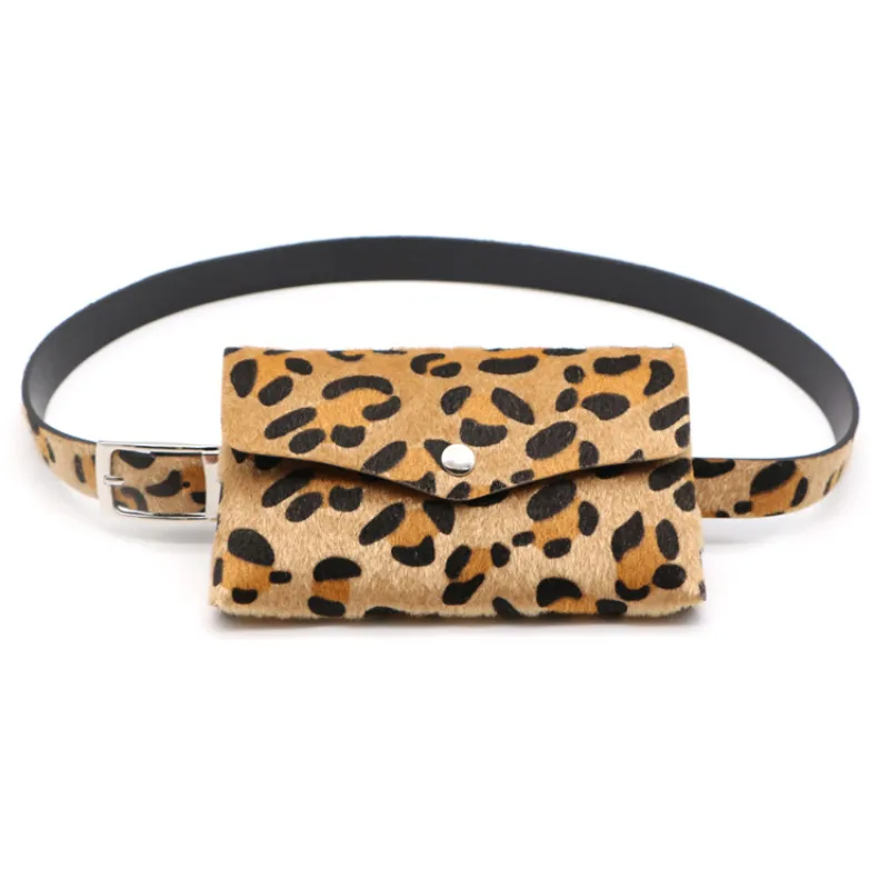 Women Leopard Pattern Waist Pack Coin Purse Belts