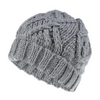 (Buy 1 Get 1) Fashion Diamond Pattern Solid Color Thick Wool Knitted Hat